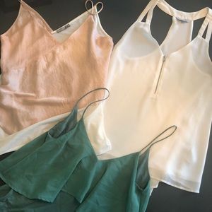 Bundle of spaghetti strap tops